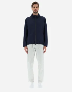 Herno Bomber Jacket In Ultralight Crease