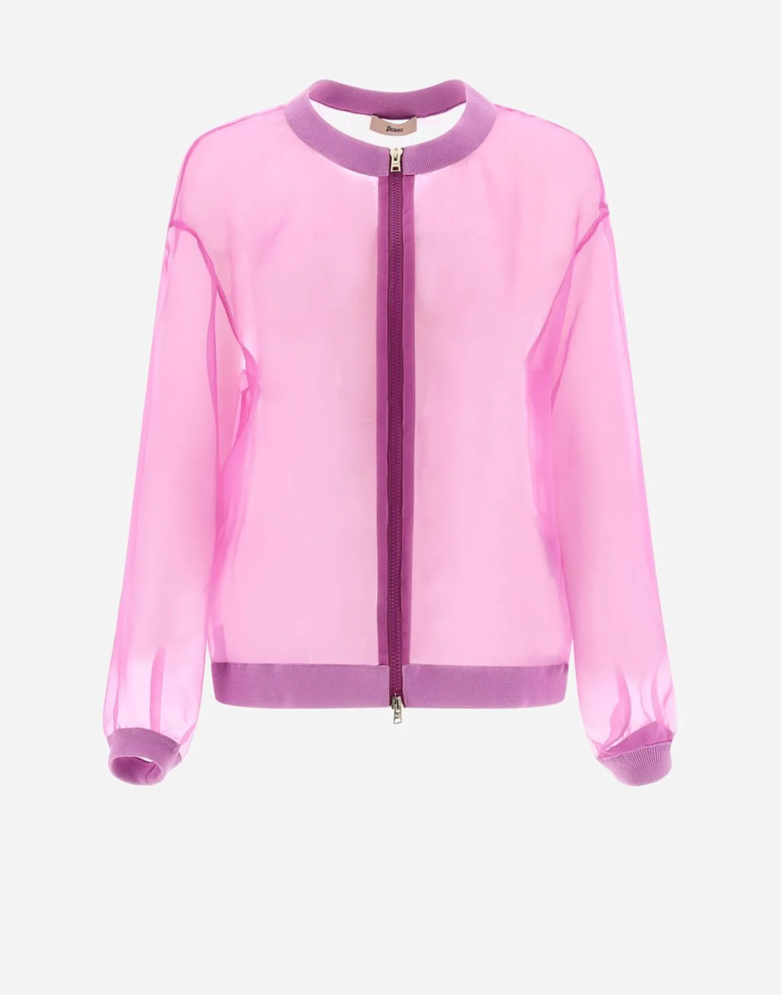 Herno Bomber Jacket In Veiled Silk