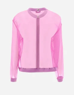 Herno Bomber Jacket In Veiled Silk