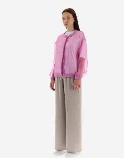 Herno Bomber Jacket In Veiled Silk