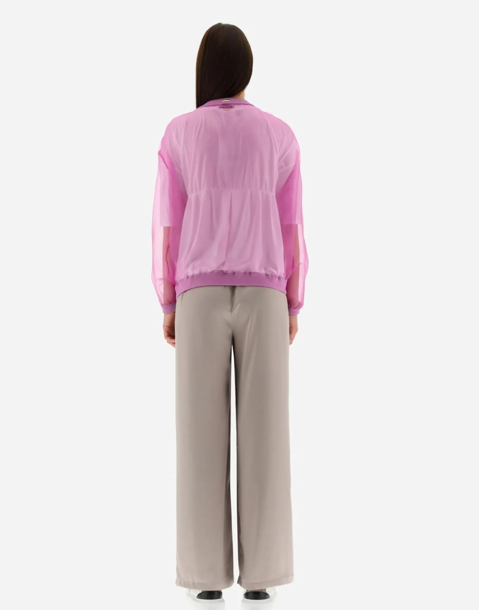 Herno Bomber Jacket In Veiled Silk