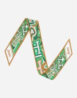 Herno Bubble Silk Scarf 6 X 88 Cm