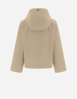 Herno Cape In Delon With Monogram Details