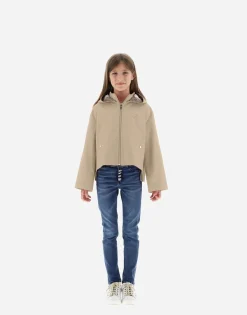 Herno Cape In Delon With Monogram Details