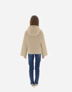 Herno Cape In Delon With Monogram Details