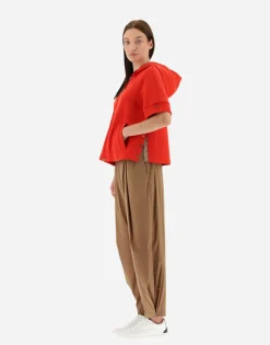 Herno Cape In Double Sweater & Monogram