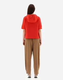 Herno Cape In Double Sweater & Monogram