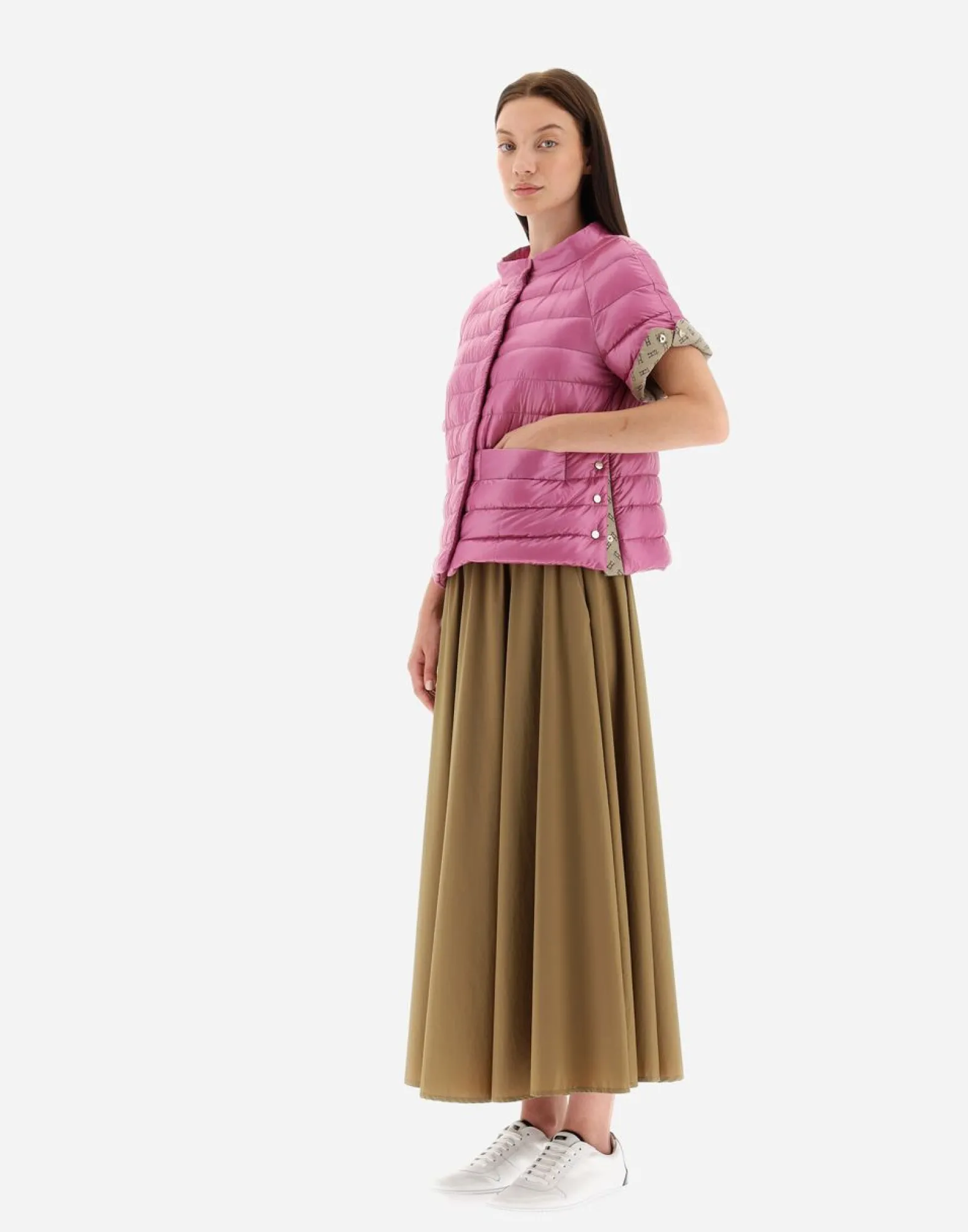 Herno Cape In Nylon Ultralight & Monogram