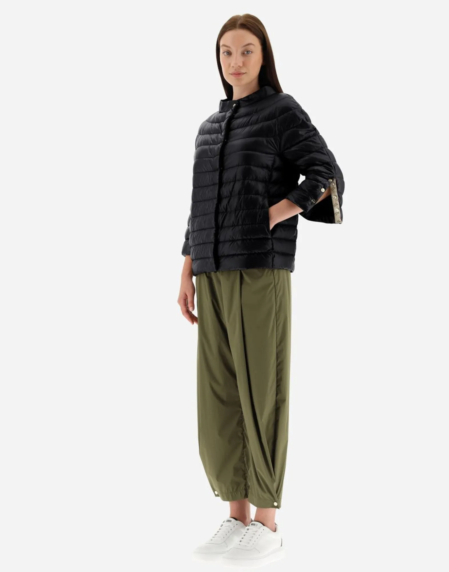 Herno Cape In Nylon Ultralight & Monogram