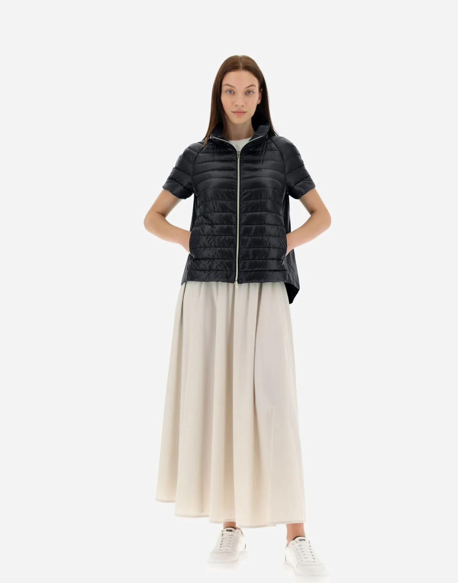 Herno Cape In Nylon Ultralight & New Techno Taffeta