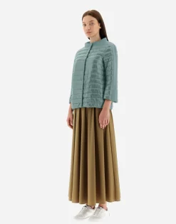Herno Cape In Nylon Ultralight & New Techno Shantung
