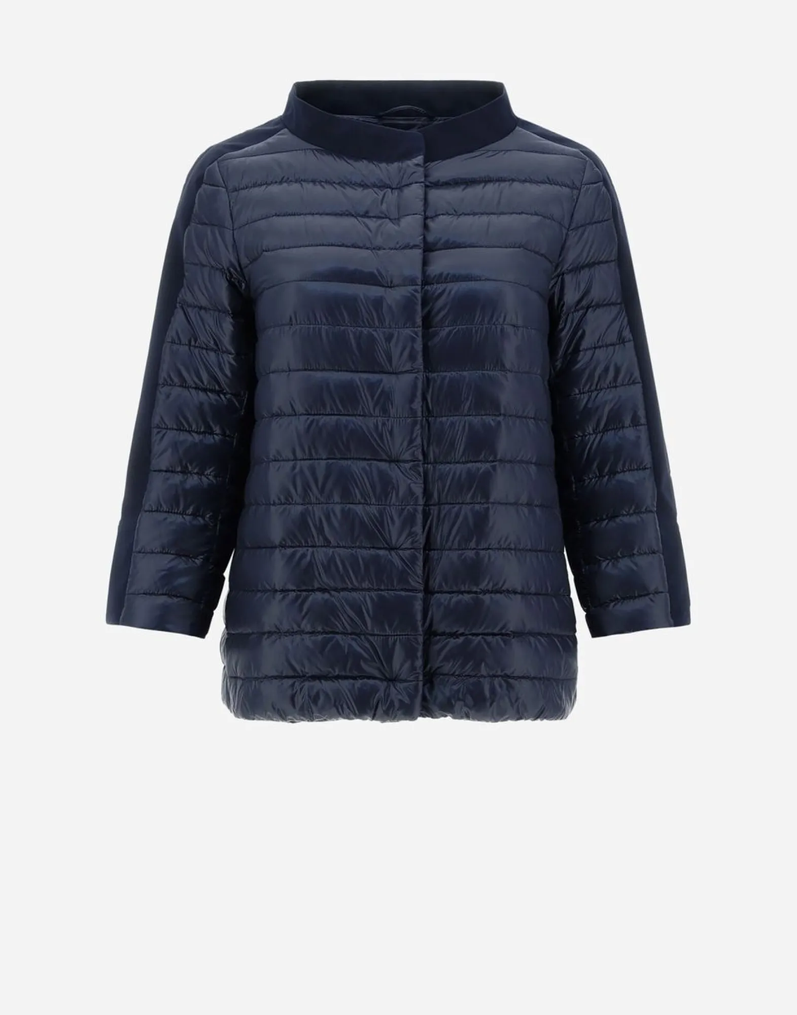 Herno Cape In Nylon Ultralight & New Techno Shantung