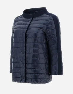 Herno Cape In Nylon Ultralight & New Techno Shantung