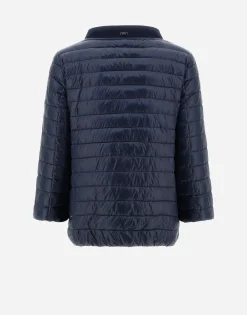 Herno Cape In Nylon Ultralight & New Techno Shantung