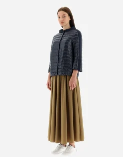 Herno Cape In Nylon Ultralight & New Techno Shantung