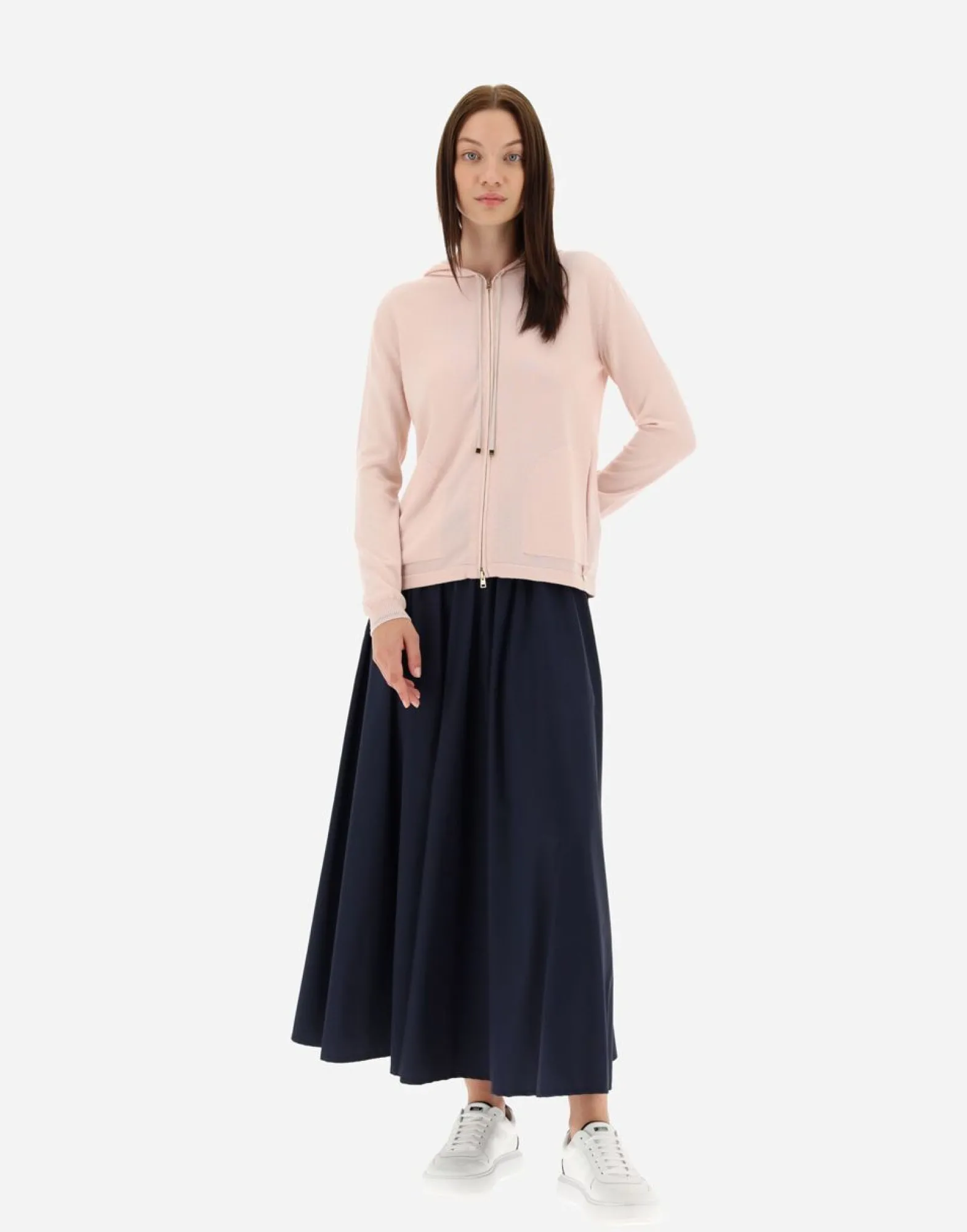 Herno Cardigan In Leisure Knit