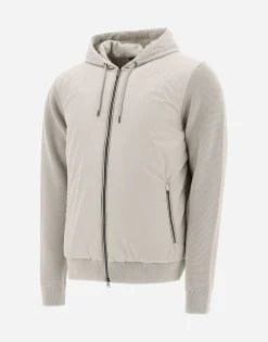 Herno Cardigan In Waffle Knit & Nylon