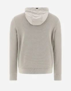 Herno Cardigan In Waffle Knit & Nylon