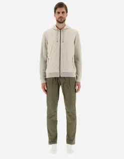 Herno Cardigan In Waffle Knit & Nylon