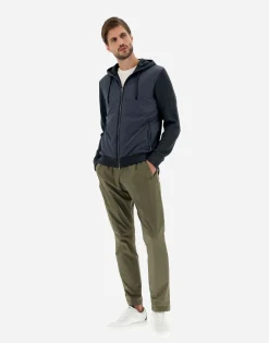 Herno Cardigan In Waffle Knit & Nylon