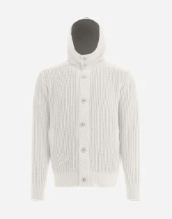 Herno Cardigan In Zig-Zag Stitch & Plaster