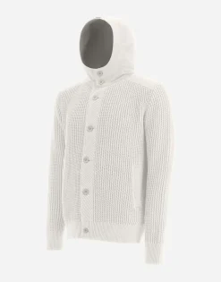 Herno Cardigan In Zig-Zag Stitch & Plaster