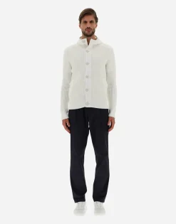Herno Cardigan In Zig-Zag Stitch & Plaster