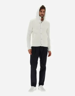 Herno Cardigan In Zig-Zag Stitch & Plaster