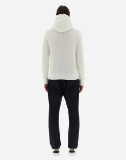 Herno Cardigan In Zig-Zag Stitch & Plaster