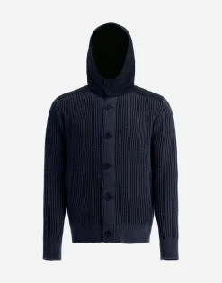 Herno Cardigan In Zig-Zag Stitch & Plaster