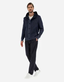 Herno Cardigan In Zig-Zag Stitch & Plaster