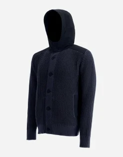 Herno Cardigan In Zig-Zag Stitch & Plaster