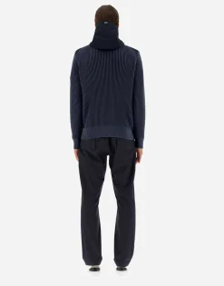 Herno Cardigan In Zig-Zag Stitch & Plaster