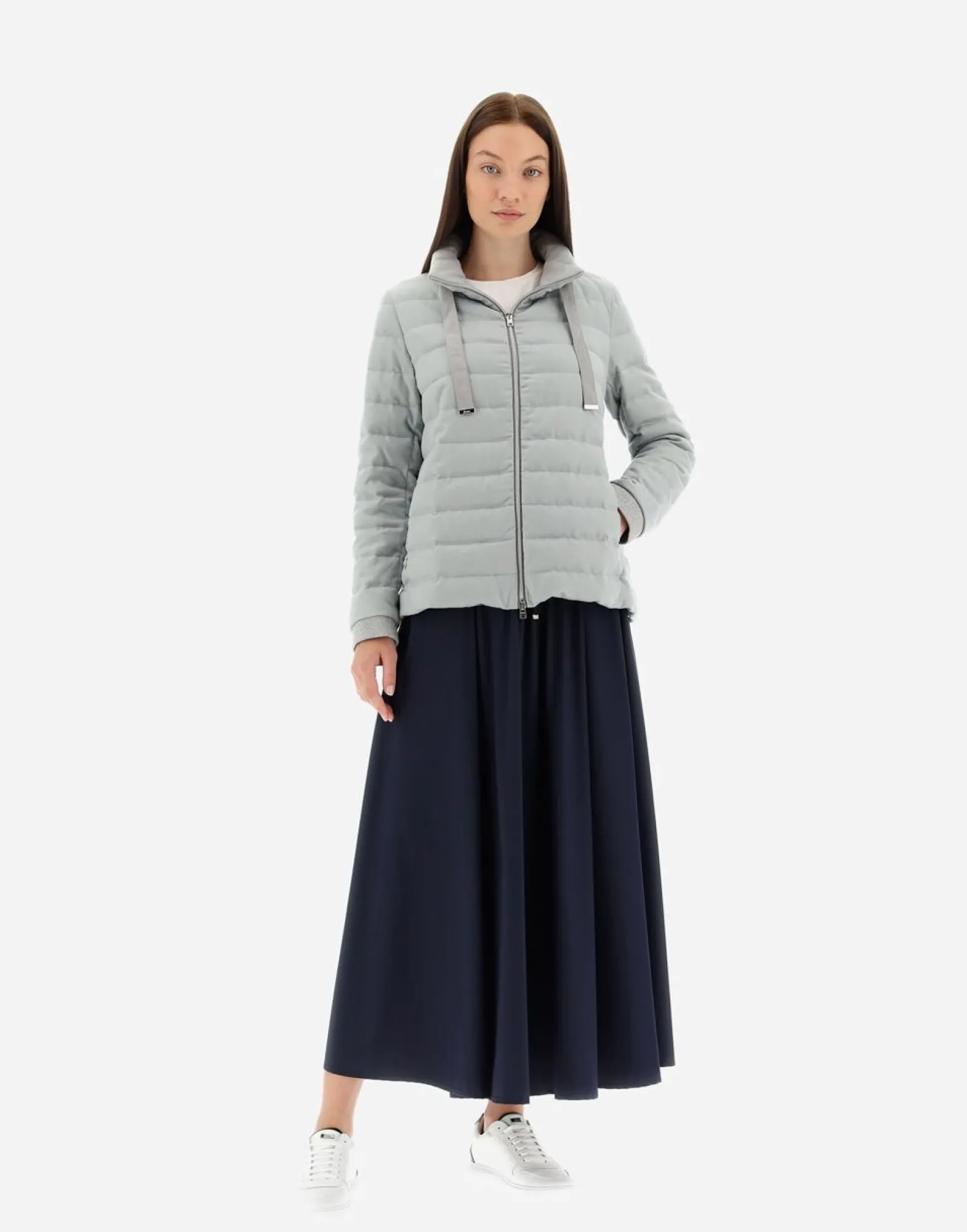 Herno Cashmere Silk & Knit Fabric Jacket