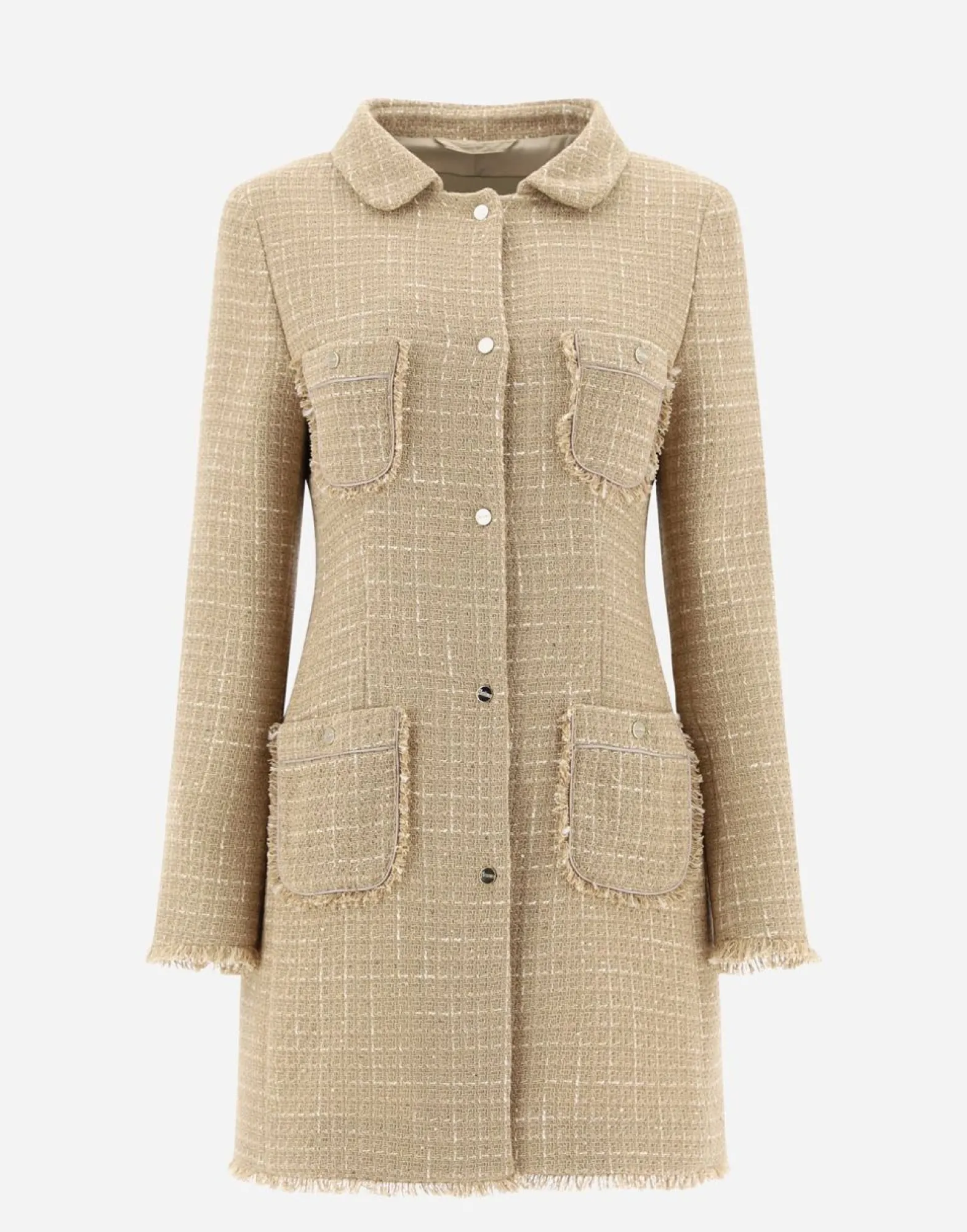 Herno Coat In Casual Tweed