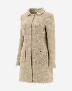 Herno Coat In Casual Tweed