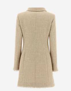 Herno Coat In Casual Tweed