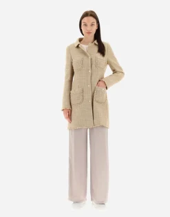 Herno Coat In Casual Tweed