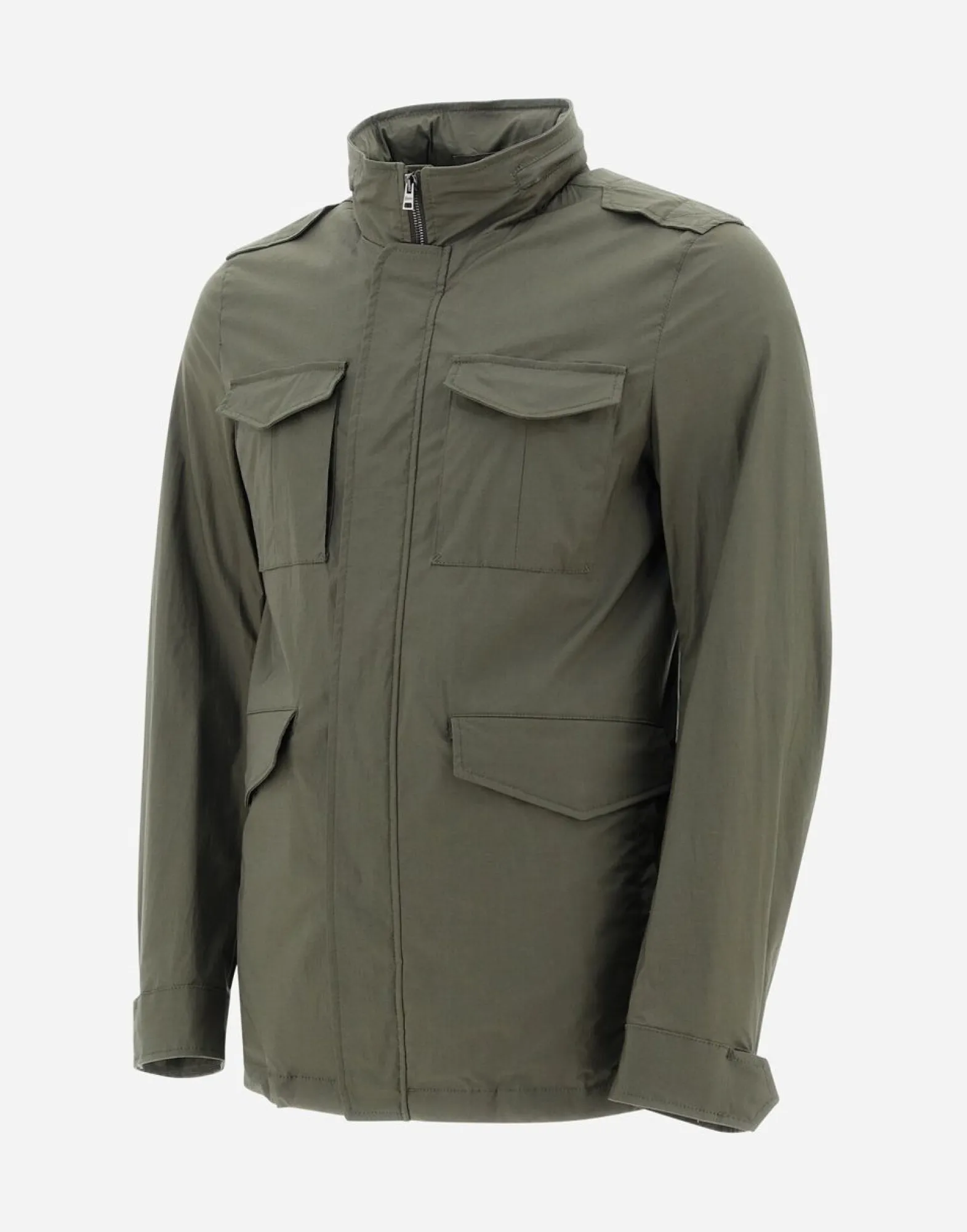 Herno Field Jacket In Light Cotton Stretch