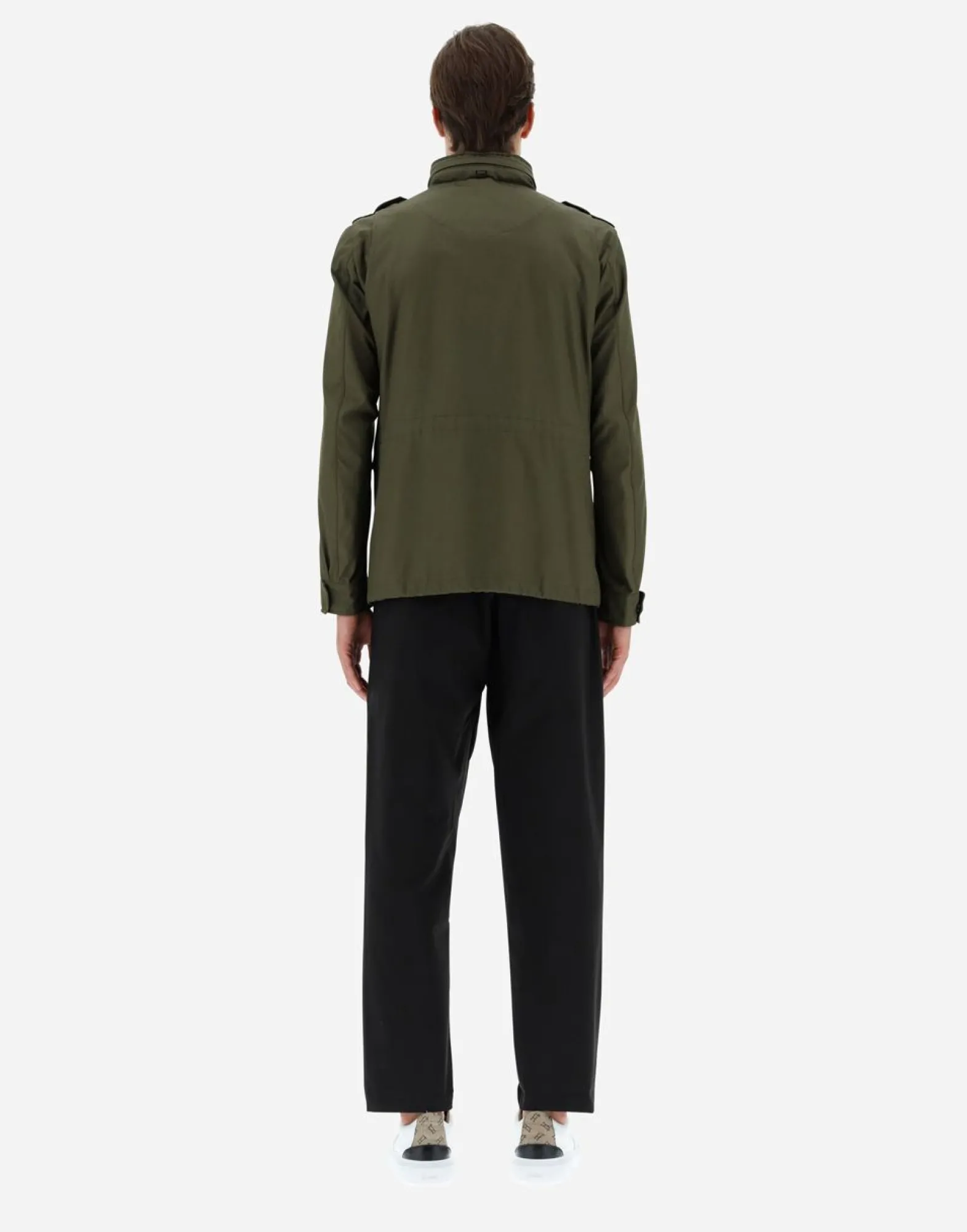 Herno Field Jacket In Light Cotton Stretch