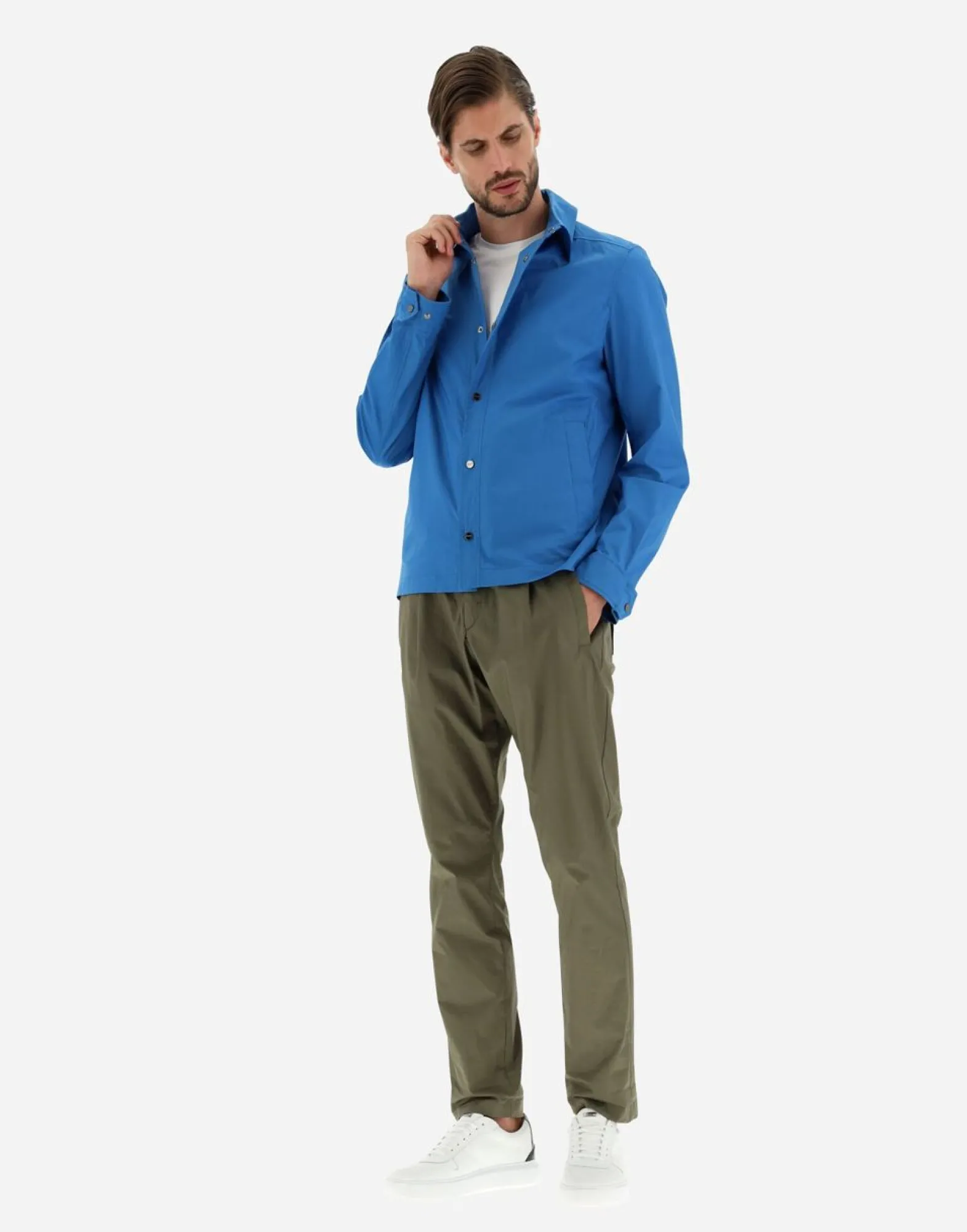 Herno Field Jacket In Light Cotton Stretch