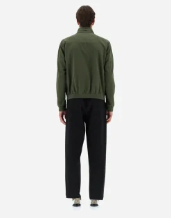 Herno Garment-Dyed Linen & Cotton Bomber Jacket