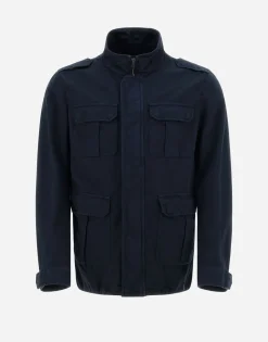 Herno Garment-Dyed Linen & Cotton Field Jacket