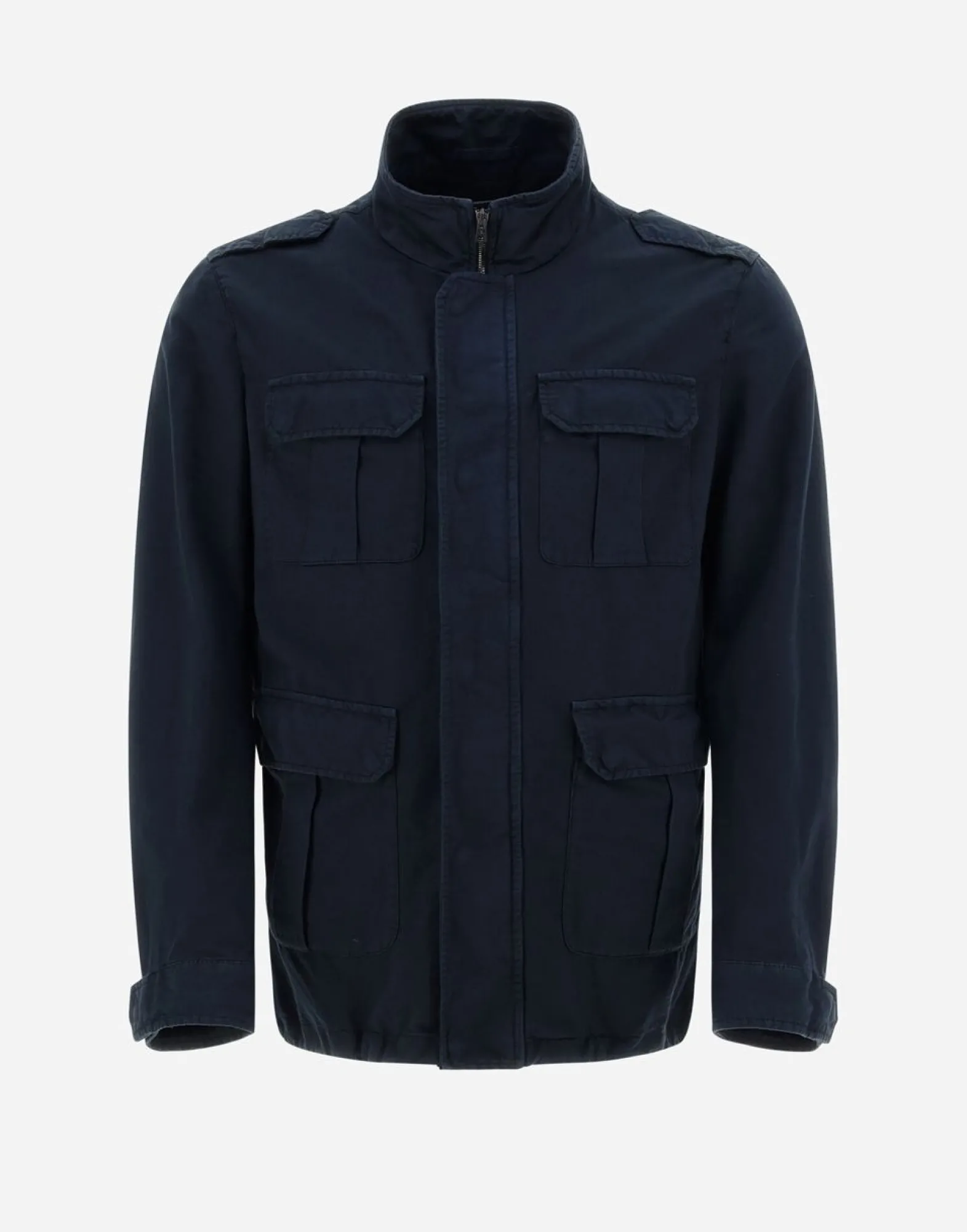 Herno Garment-Dyed Linen & Cotton Field Jacket