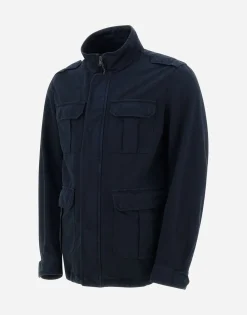 Herno Garment-Dyed Linen & Cotton Field Jacket