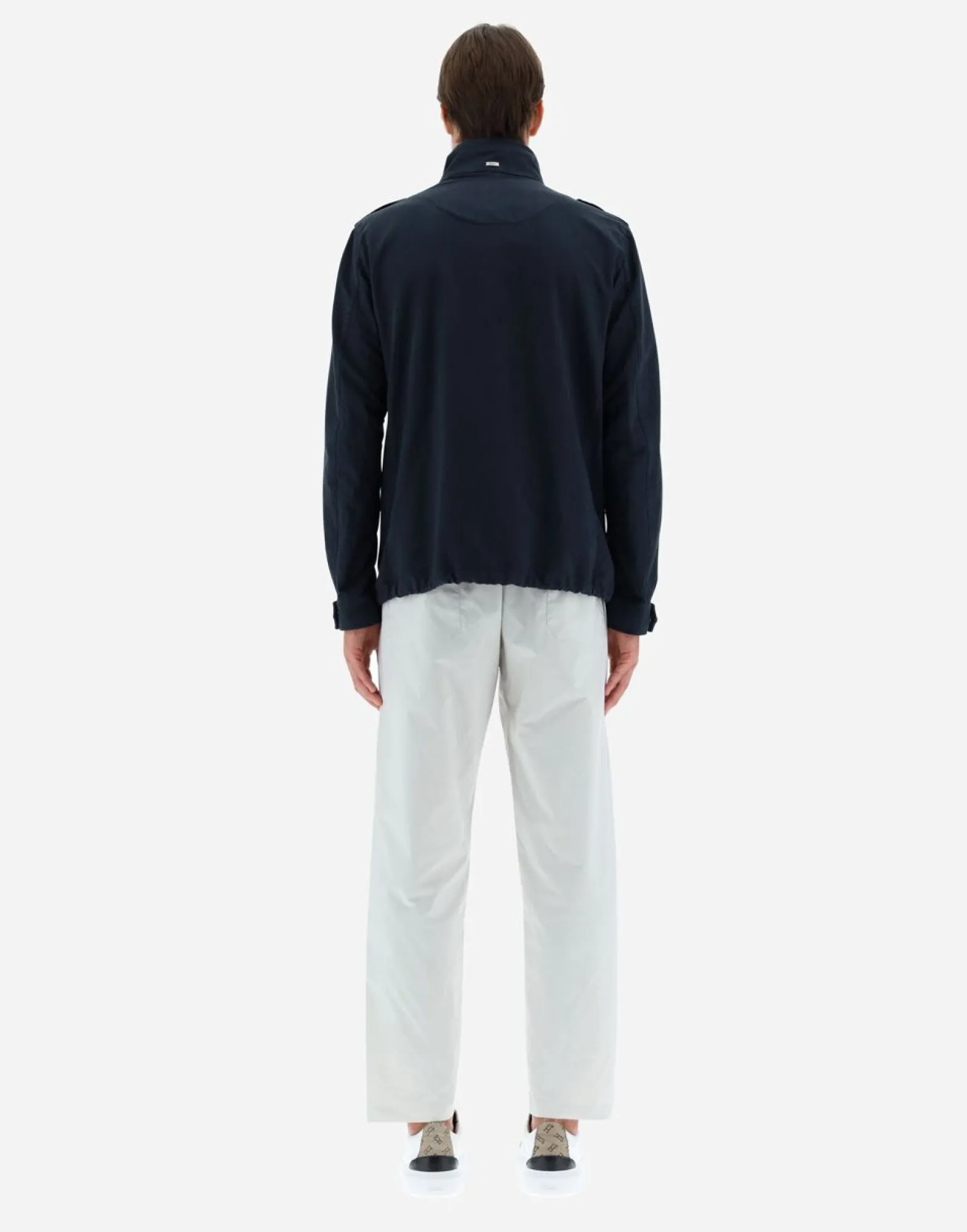 Herno Garment-Dyed Linen & Cotton Field Jacket