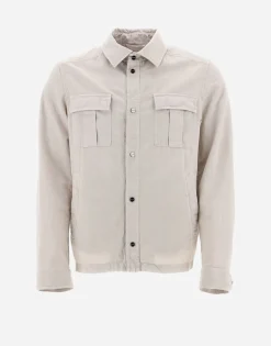 Herno Garment-Dyed Linen & Cotton Shirt