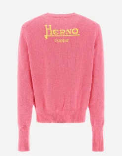 Herno Globe Sweater In Organic Cotton Boucle