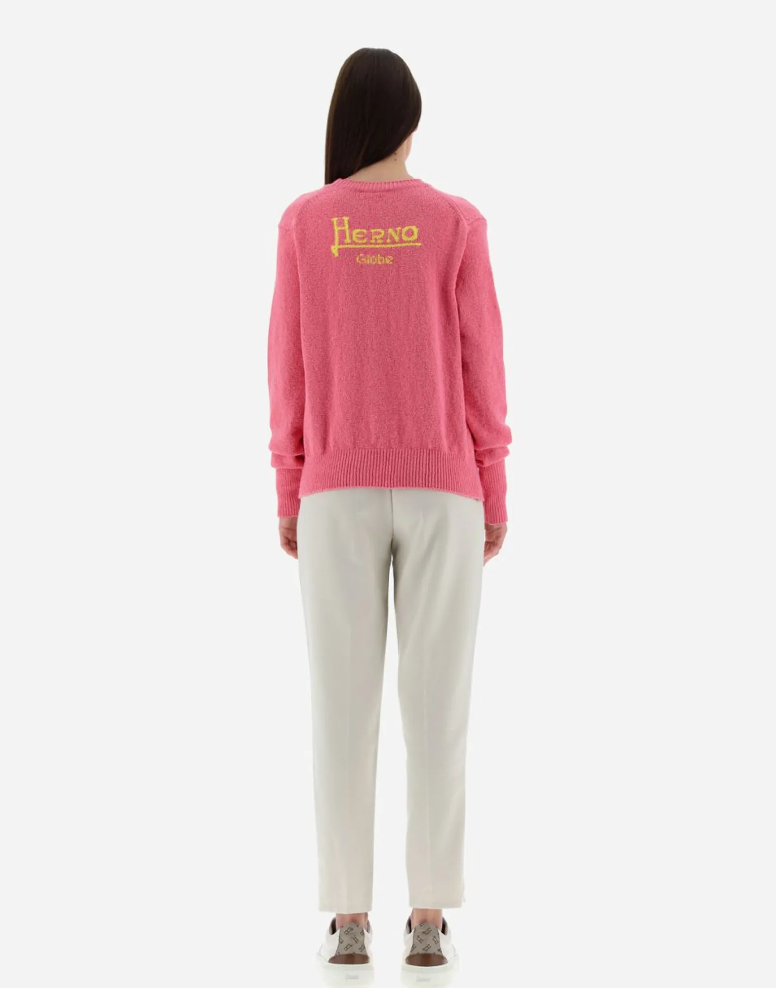 Herno Globe Sweater In Organic Cotton Boucle