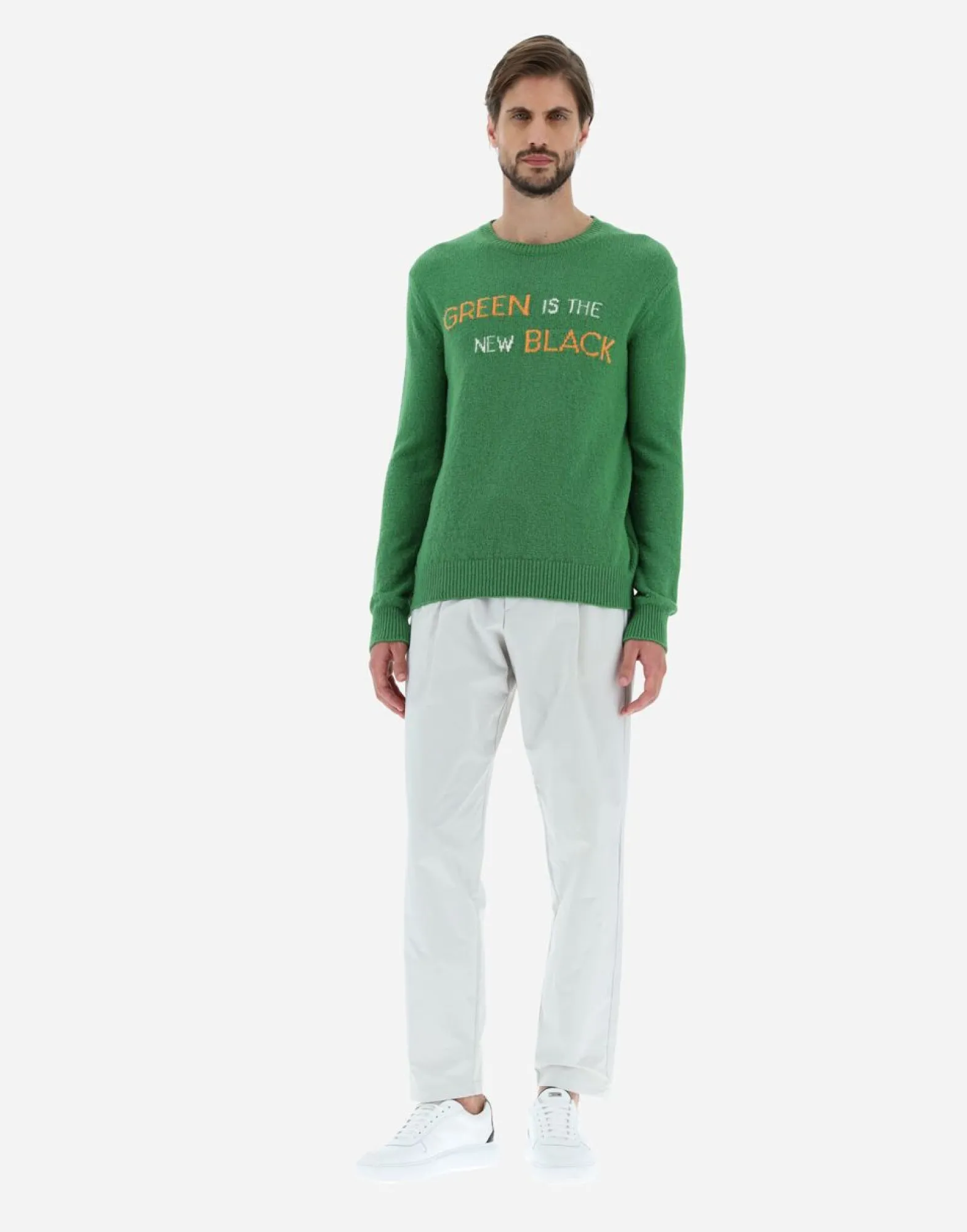 Herno Globe Sweater In Organic Cotton Boucle
